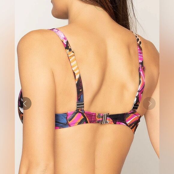 Antigel Lise Charmel Abstract Underwire Bikini Top D Cup - Picture 2 of 7